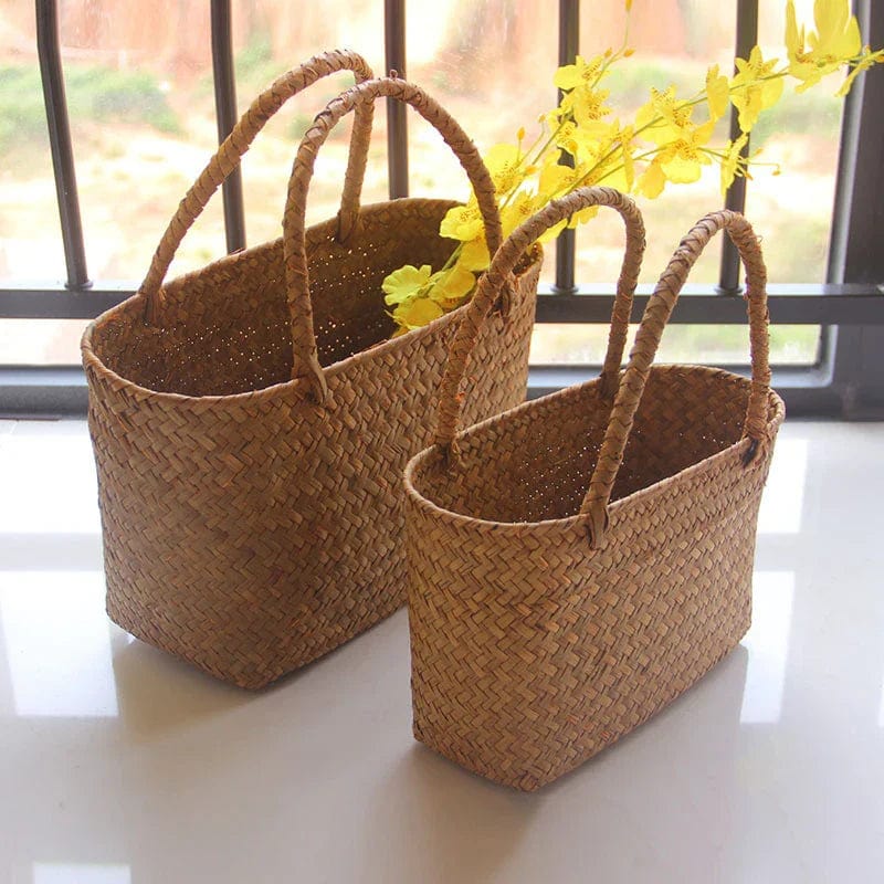 Straw Basket Bag | Naria Small