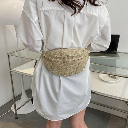 Straw Belt Bag