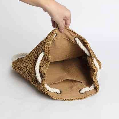 Straw Bucket Beach Bag | Felia