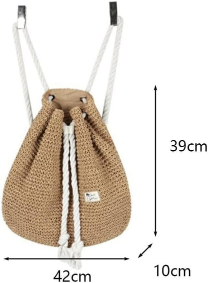 Straw Bucket Beach Bag | Felia