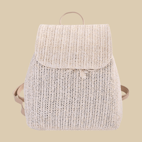 Straw Bum Bag | Lidya Beige