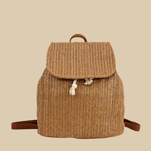 Straw Bum Bag | Lidya brown