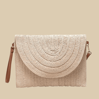 Straw Clutch Bag | Maddy beige