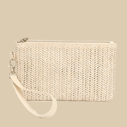 Straw clutch | Mila white