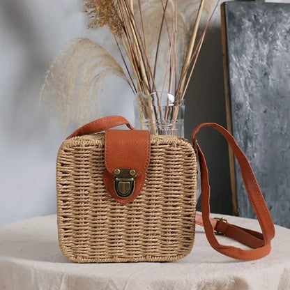 Straw Crossbody Bag | Leonie