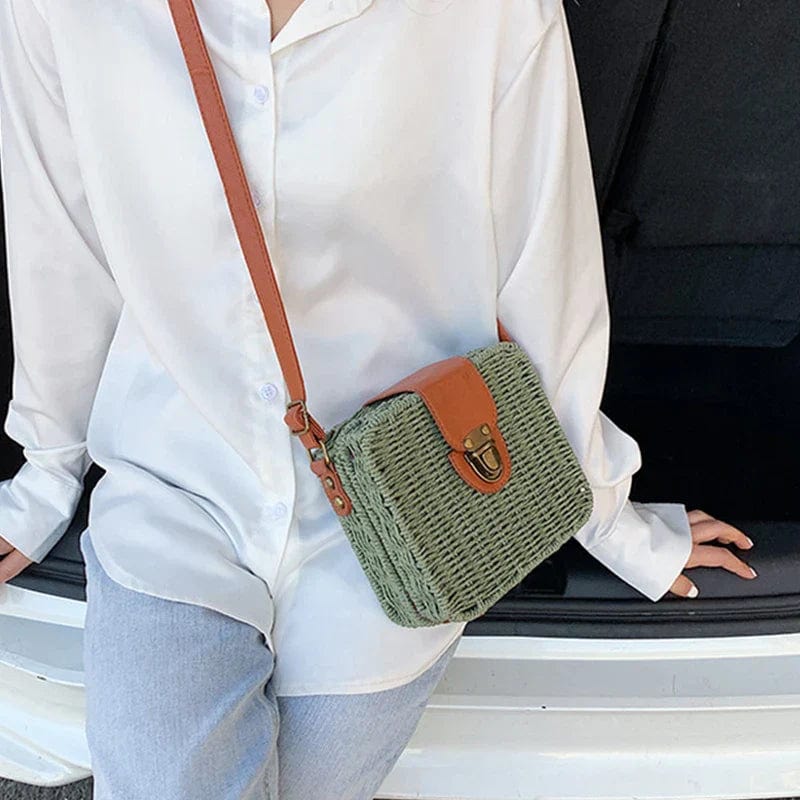 Straw Crossbody Bag | Leonie