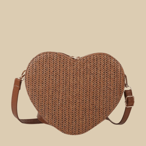 Straw Effect Bag | Lovely Brown