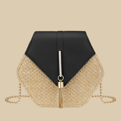 Straw Evening Bag | Milla black