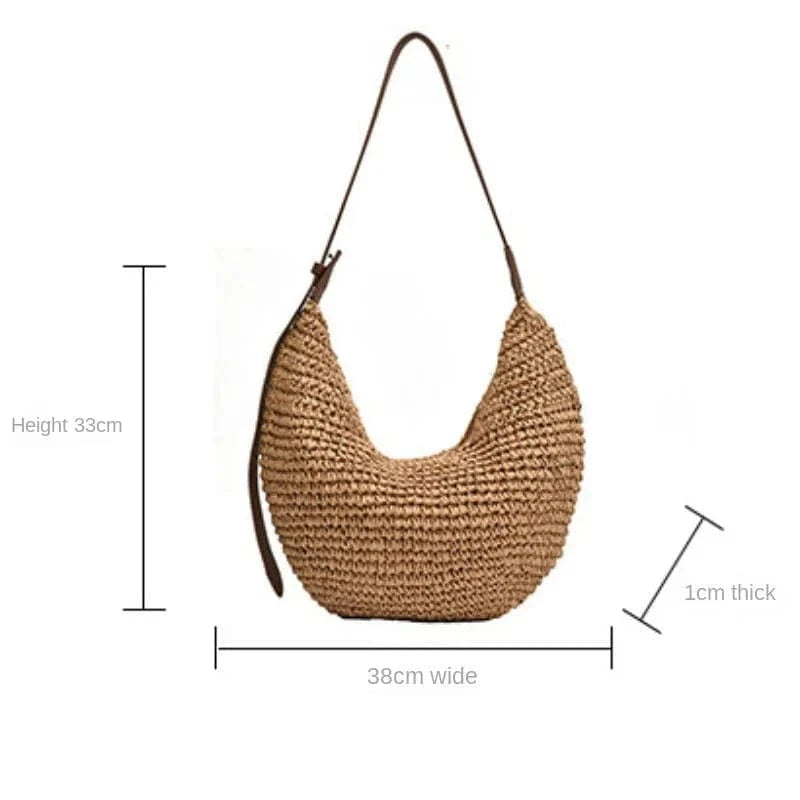 Straw Hobo Bag