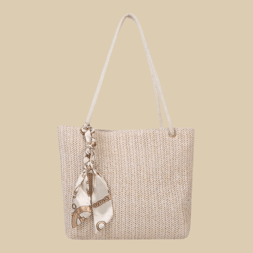 Straw Shopping Bag | Sierra Beige