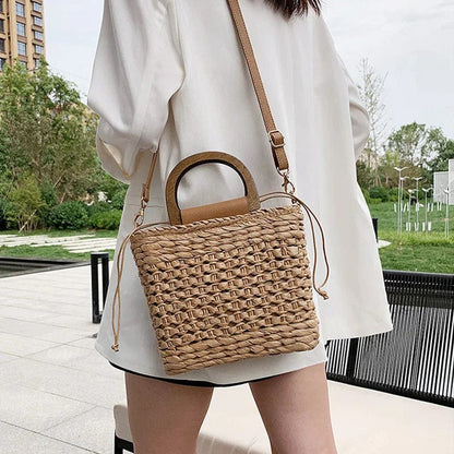 Straw Side Bag | Lea