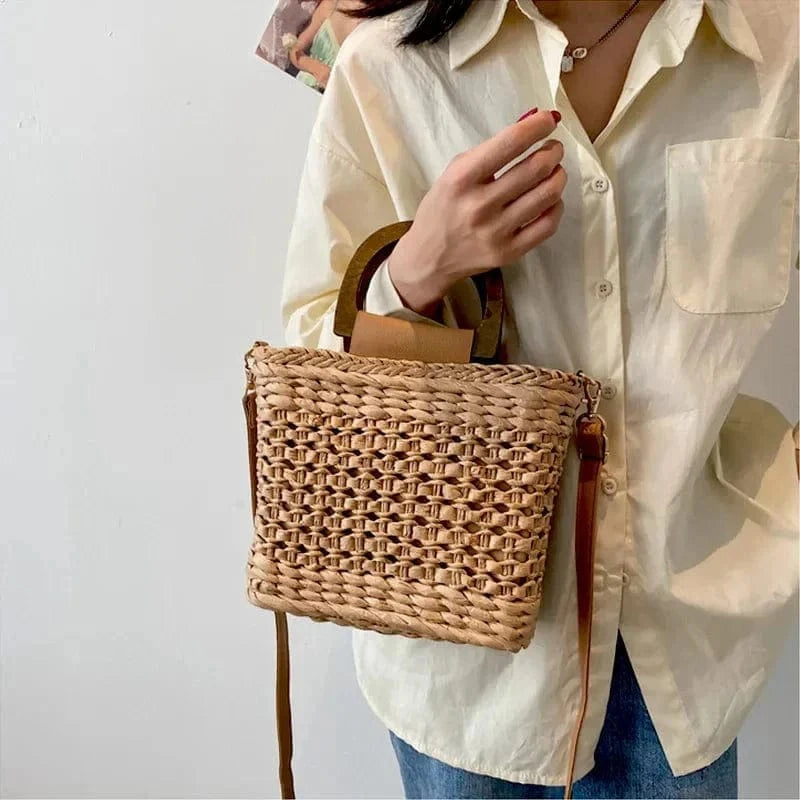 Straw Side Bag | Lea