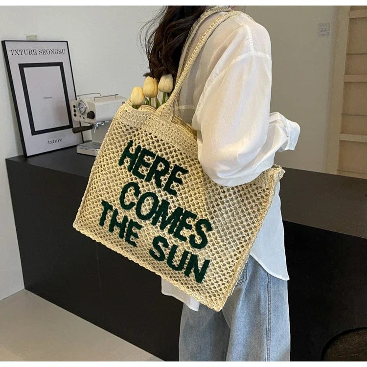 Straw Tote Bag Designer | Sunny