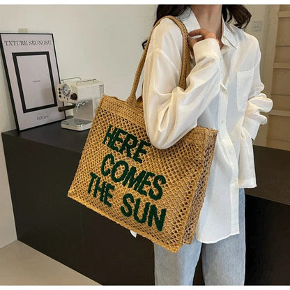 Straw Tote Bag Designer | Sunny