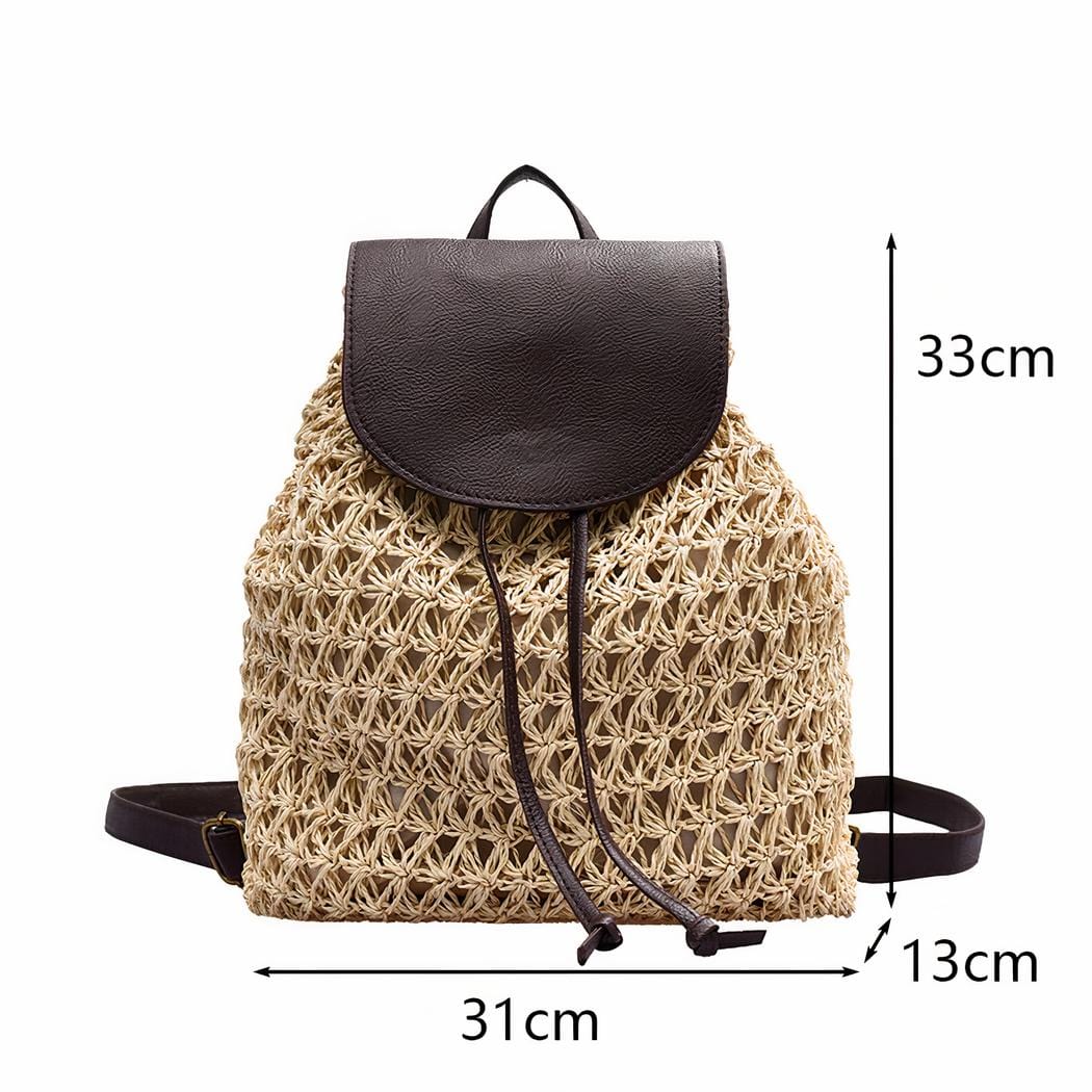 Straw Woven Backpack | Emilia