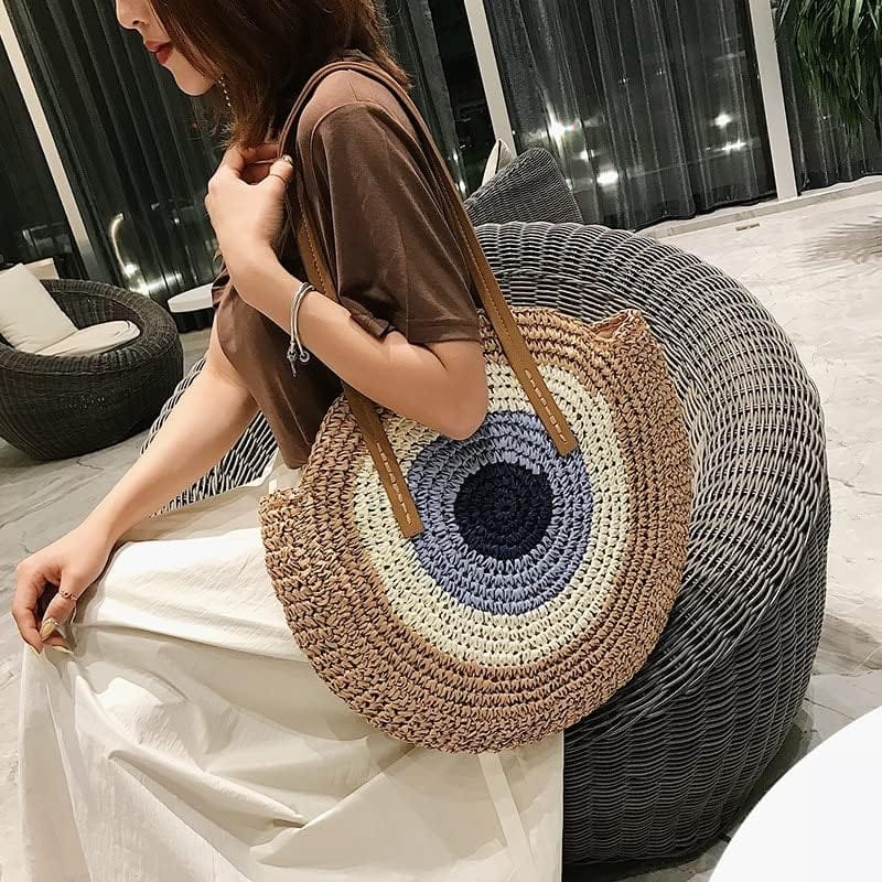 Straw Woven Tote Bag | Lucky