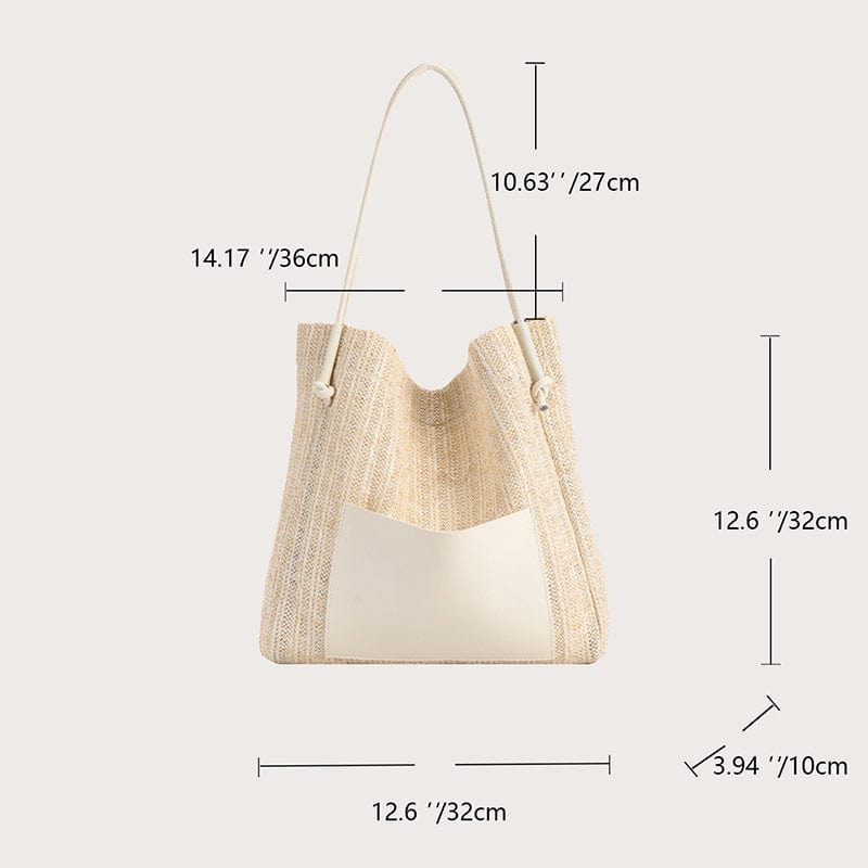 White Straw Bags | Camelia