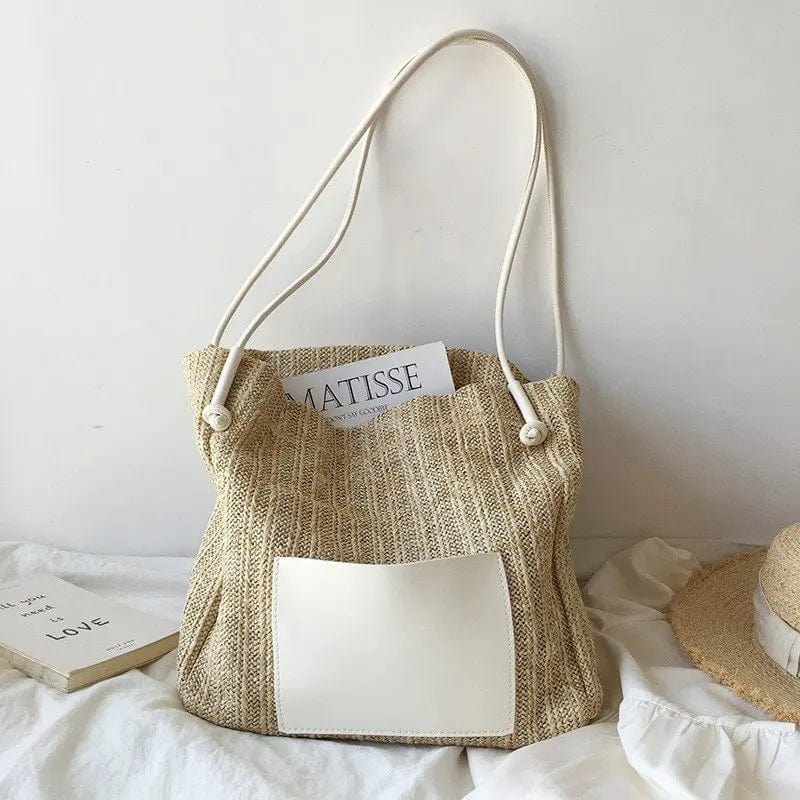 White Straw Bags | Camelia