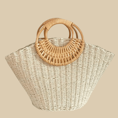 Women's straw bag | Micha Beige