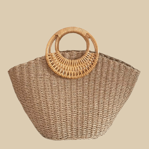 Women's straw bag | Micha brown