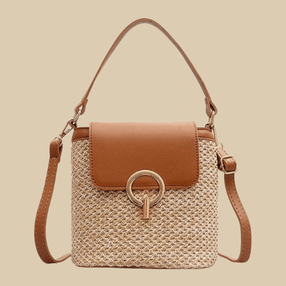 Women's Straw Shoulder Bag | Briana Brown