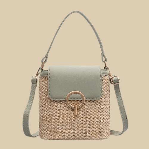 Women's Straw Shoulder Bag | Briana Green