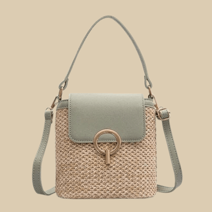 Women's Straw Shoulder Bag | Briana Green