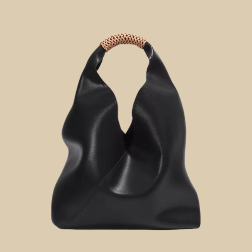 Womens Leather Tote Bag | Doria Black