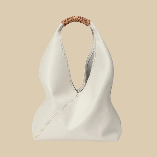 Womens Leather Tote Bag | Doria Milk white