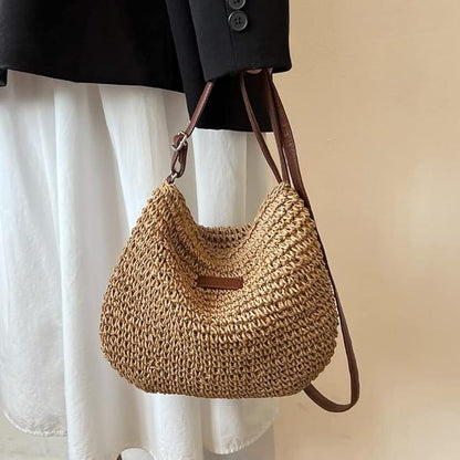 Woven Handbag Straw Leather | Patricia