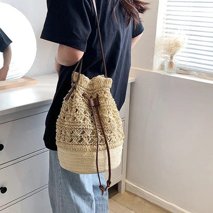 Woven Straw Bucket | Maho