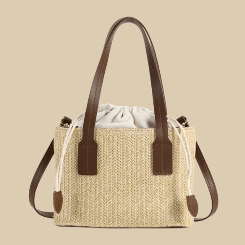 Woven Straw Handbags | Maya Brown